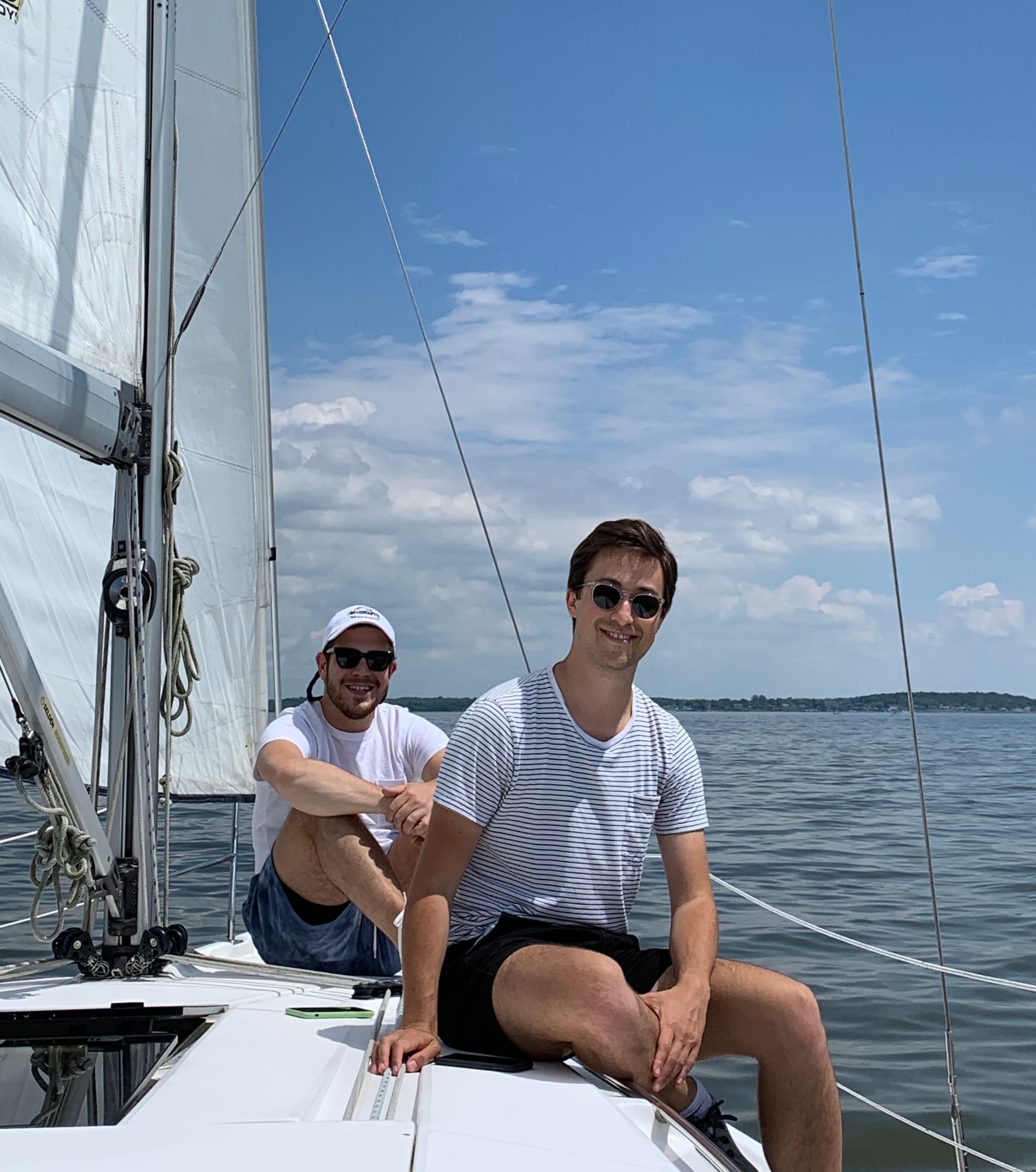 Phil and Zack sailing