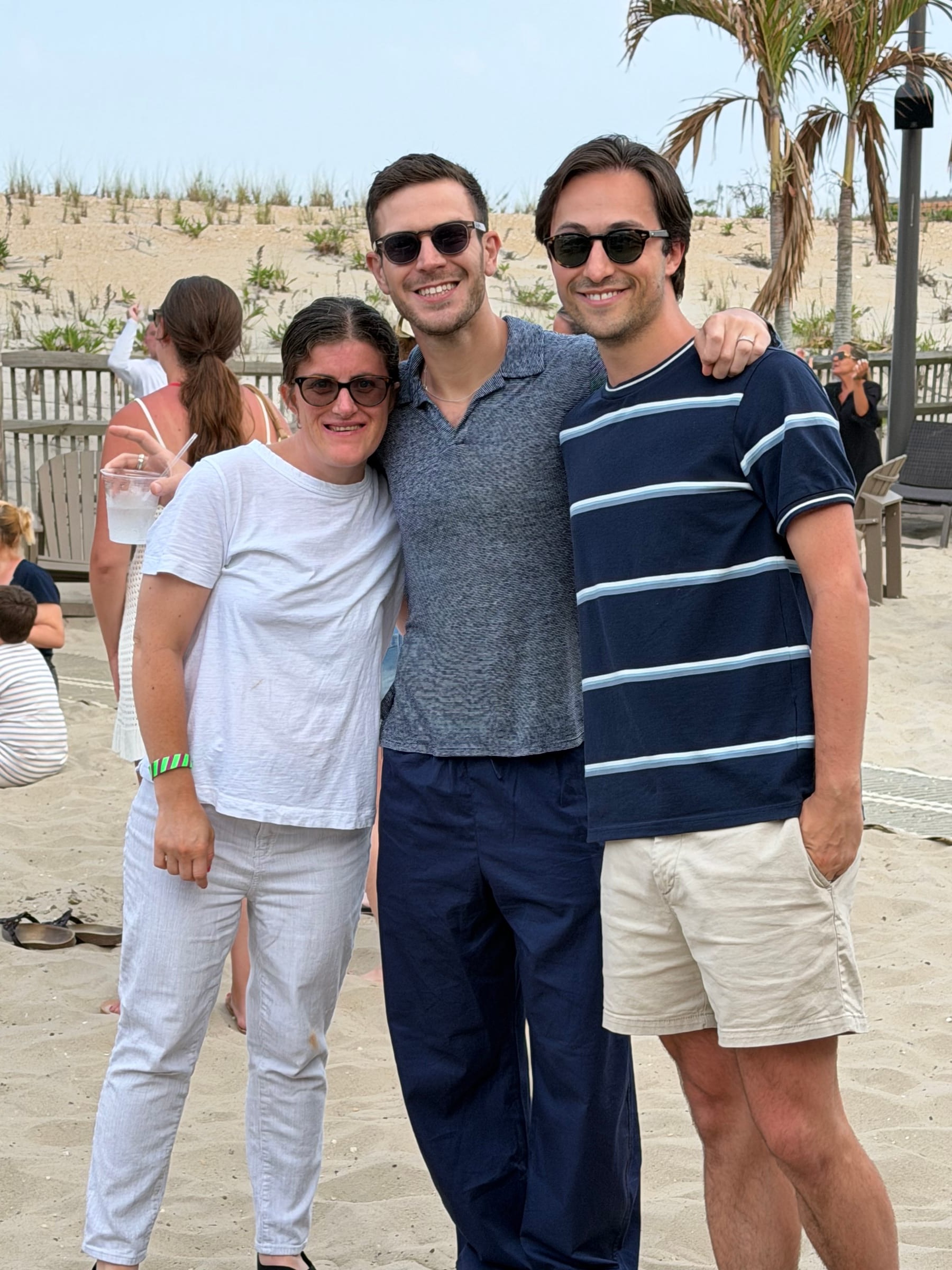 Phil and Zack at the beach