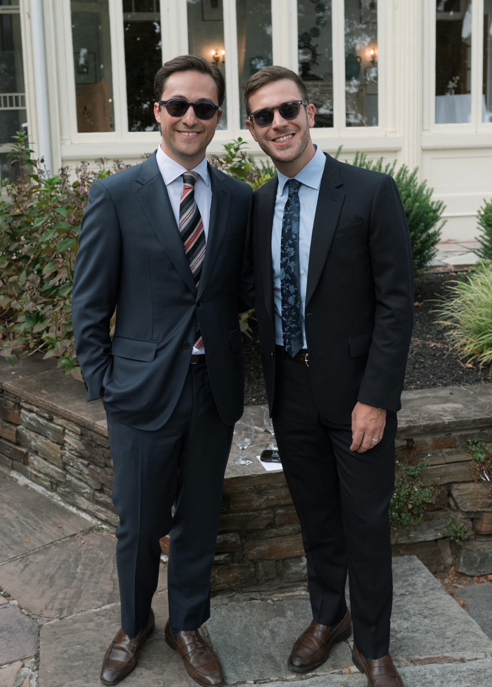 Phil and Zack dressed for a wedding